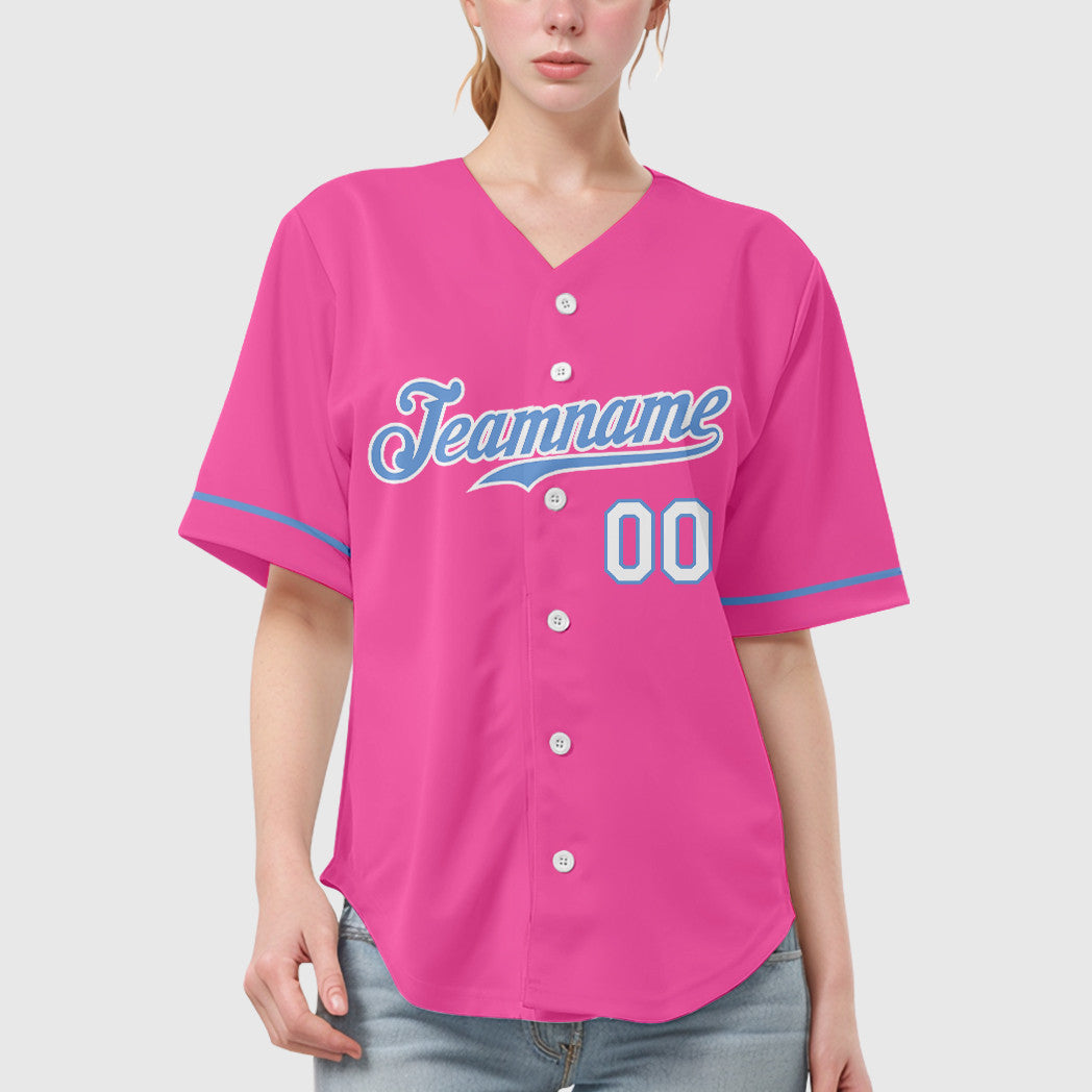 Custom Red Black-White Baseball Jersey