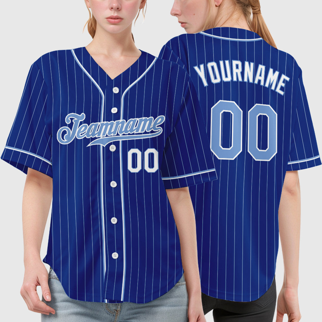 Custom White Black-Gray Piping Pinstripe Baseball Jersey