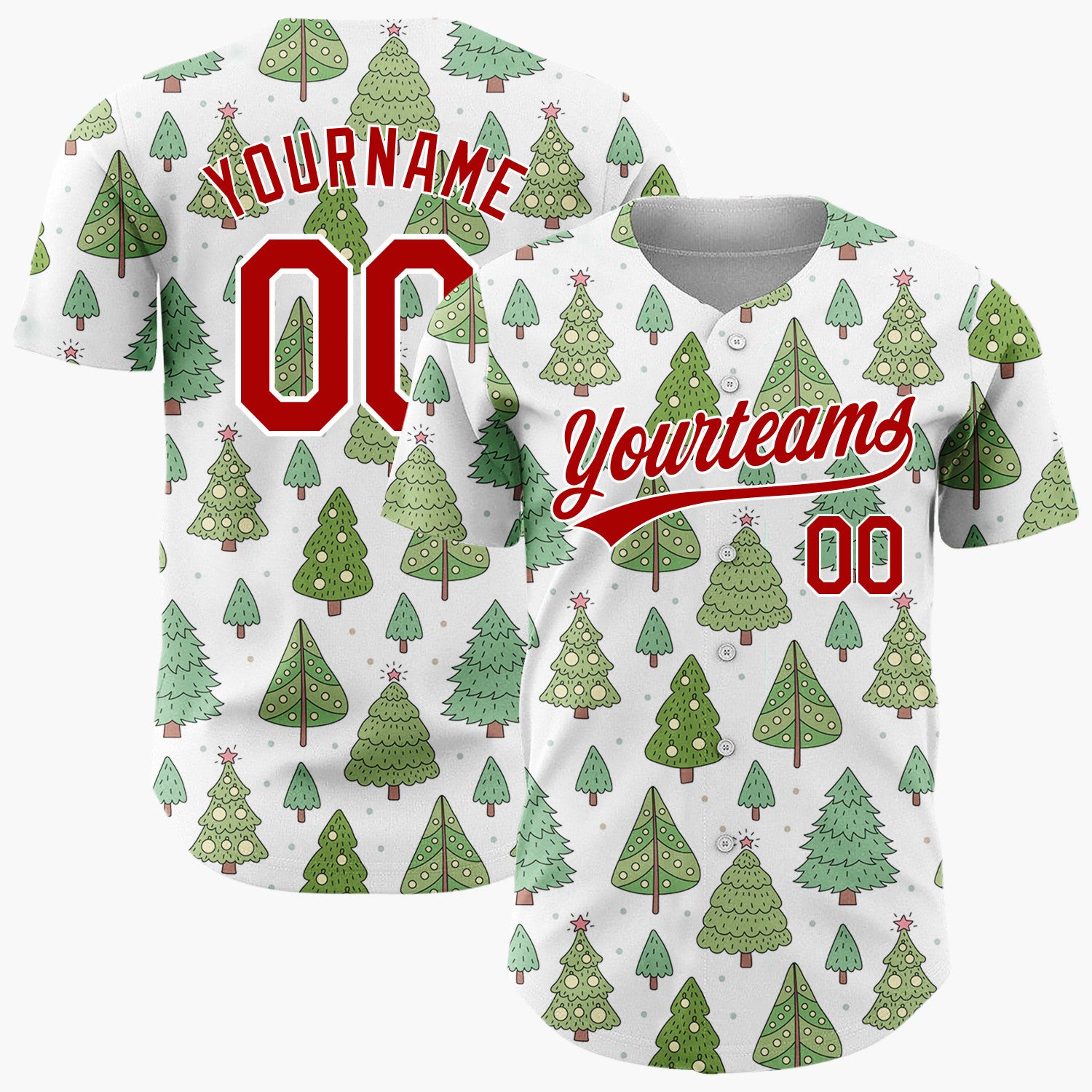 Custom Black White Red Candy Canes And Stars Graphic Pattern Christmas Baseball Jersey