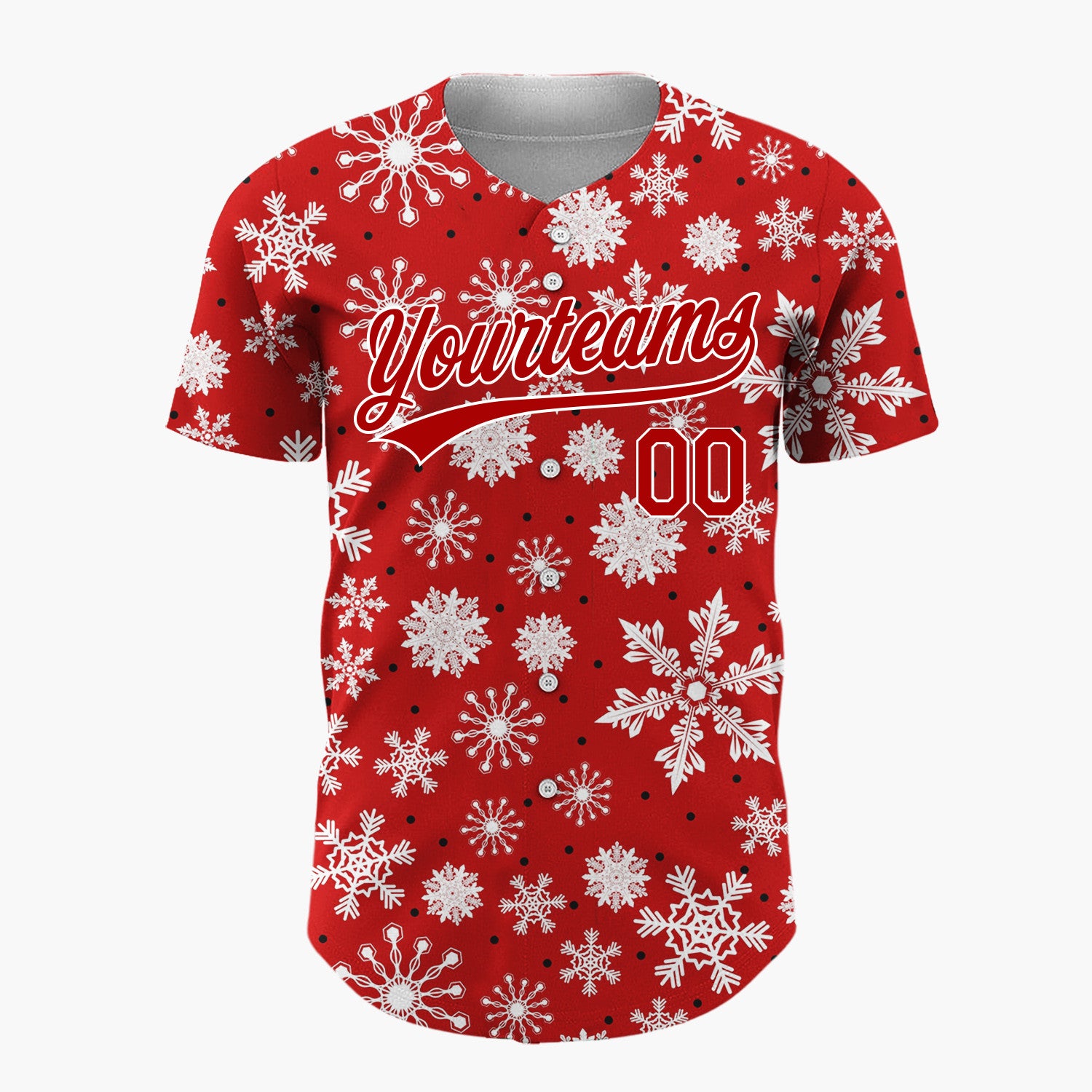 Custom Pink Green Red Stockings And Presents Watercolor Pattern Christmas Baseball Jersey