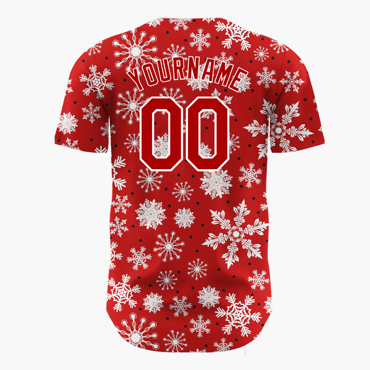 Custom Pink Green Red Stockings And Presents Watercolor Pattern Christmas Baseball Jersey
