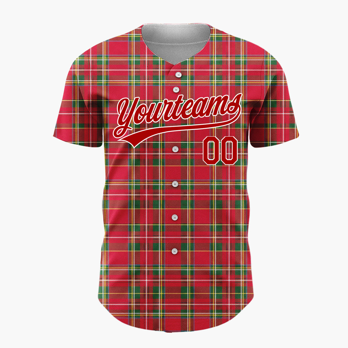 Custom White Red Santa Claus And Reindeers Vintage Christmas Baseball Jersey