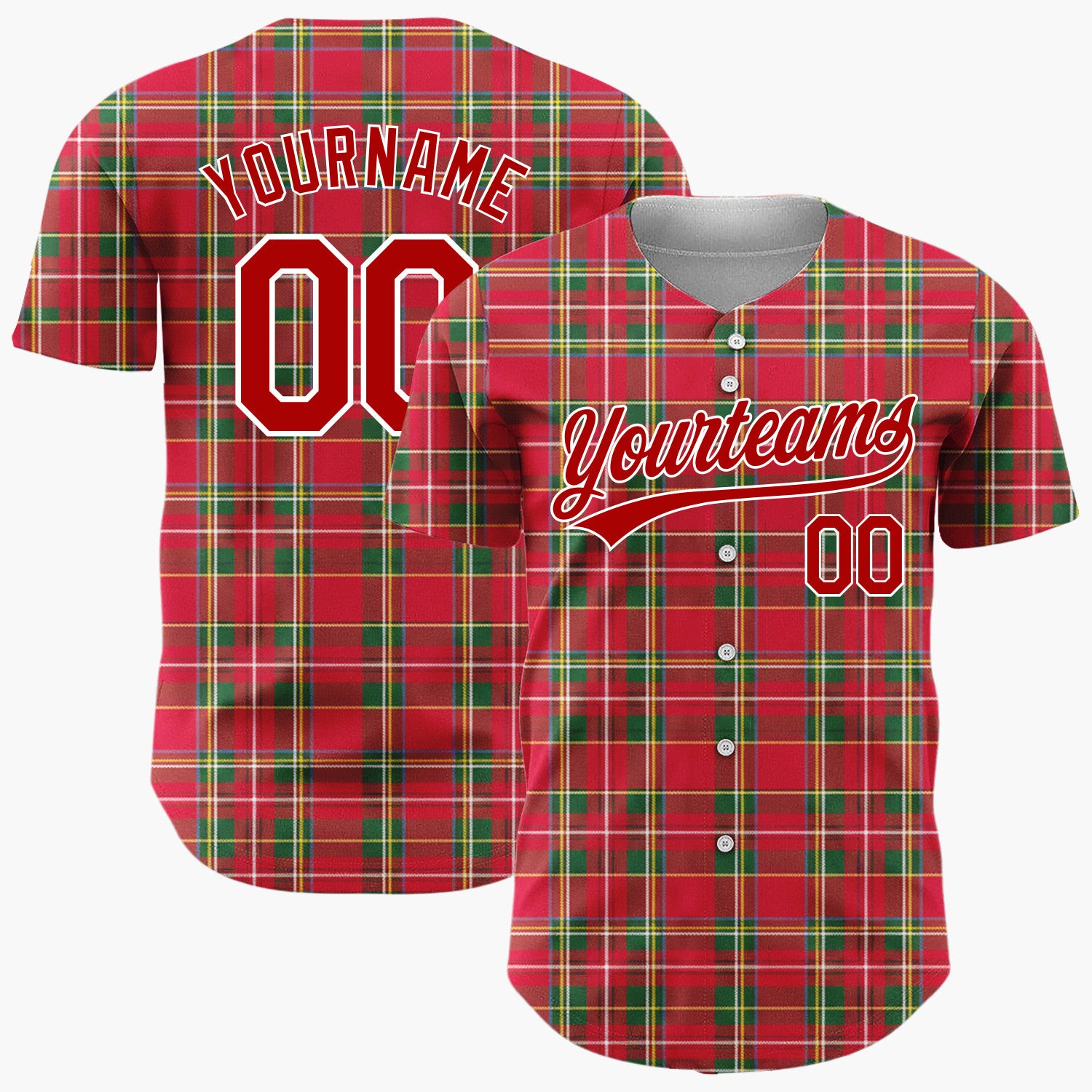Custom White Red Santa Claus And Reindeers Vintage Christmas Baseball Jersey