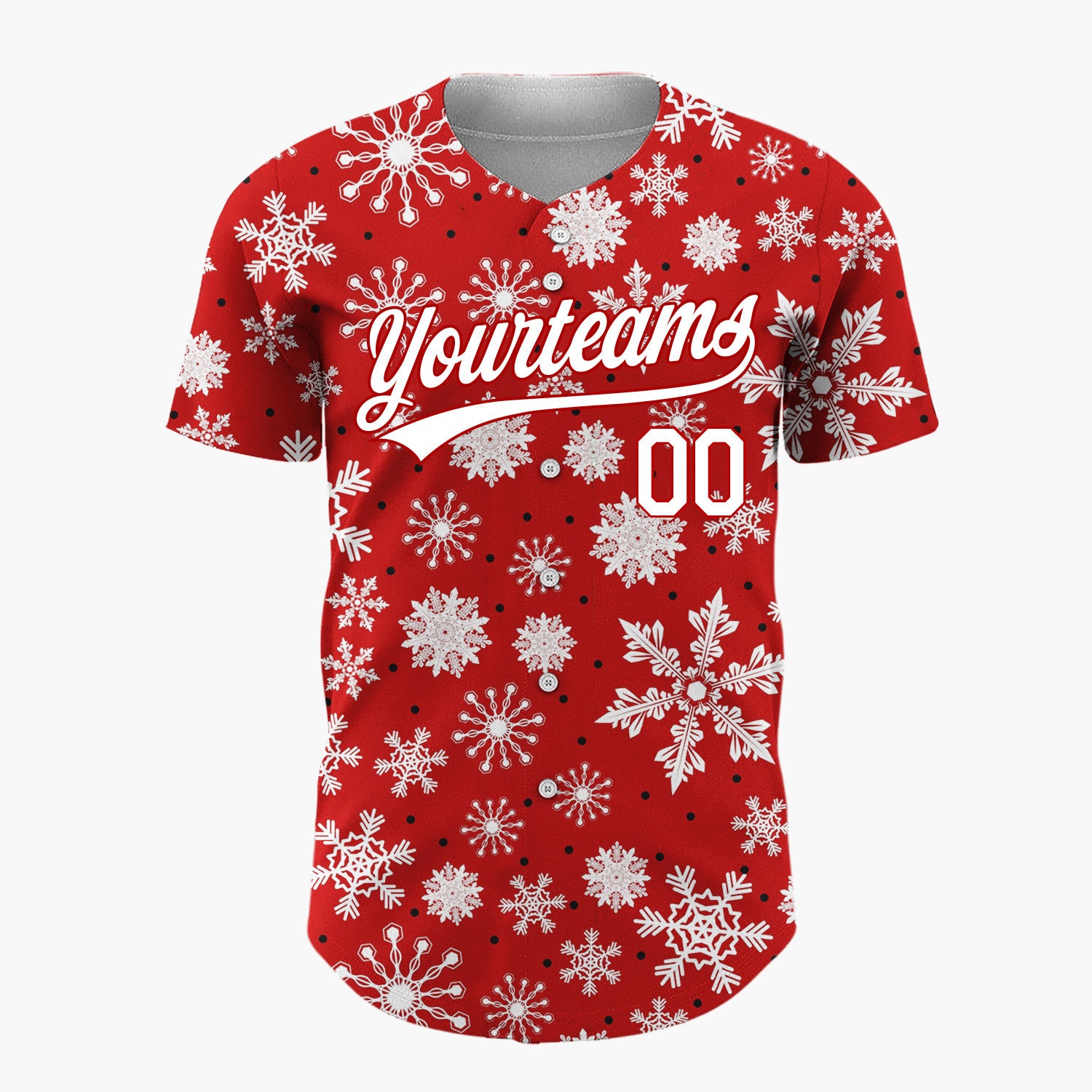 Custom Pink Green Red Stockings And Presents Watercolor Pattern Christmas Baseball Jersey