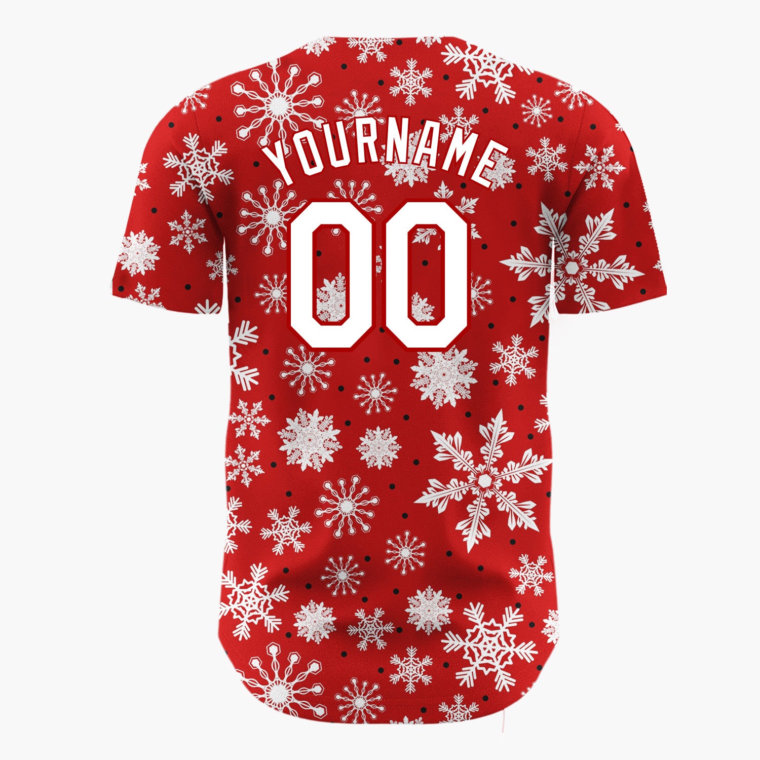 Custom Pink Green Red Stockings And Presents Watercolor Pattern Christmas Baseball Jersey