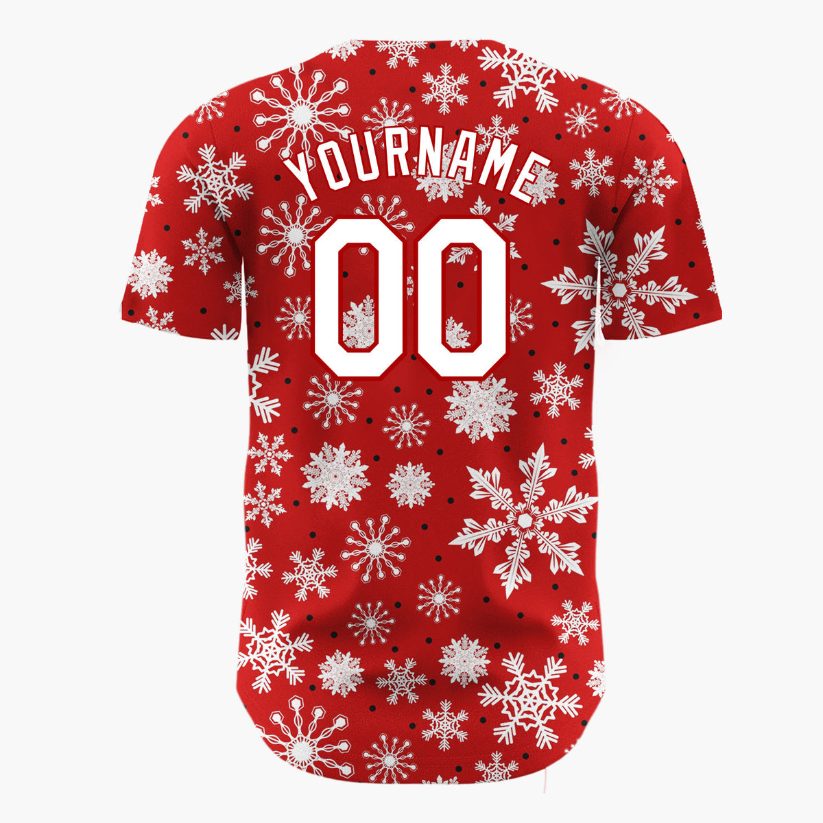 Custom Pink Green Red Stockings And Presents Watercolor Pattern Christmas Baseball Jersey