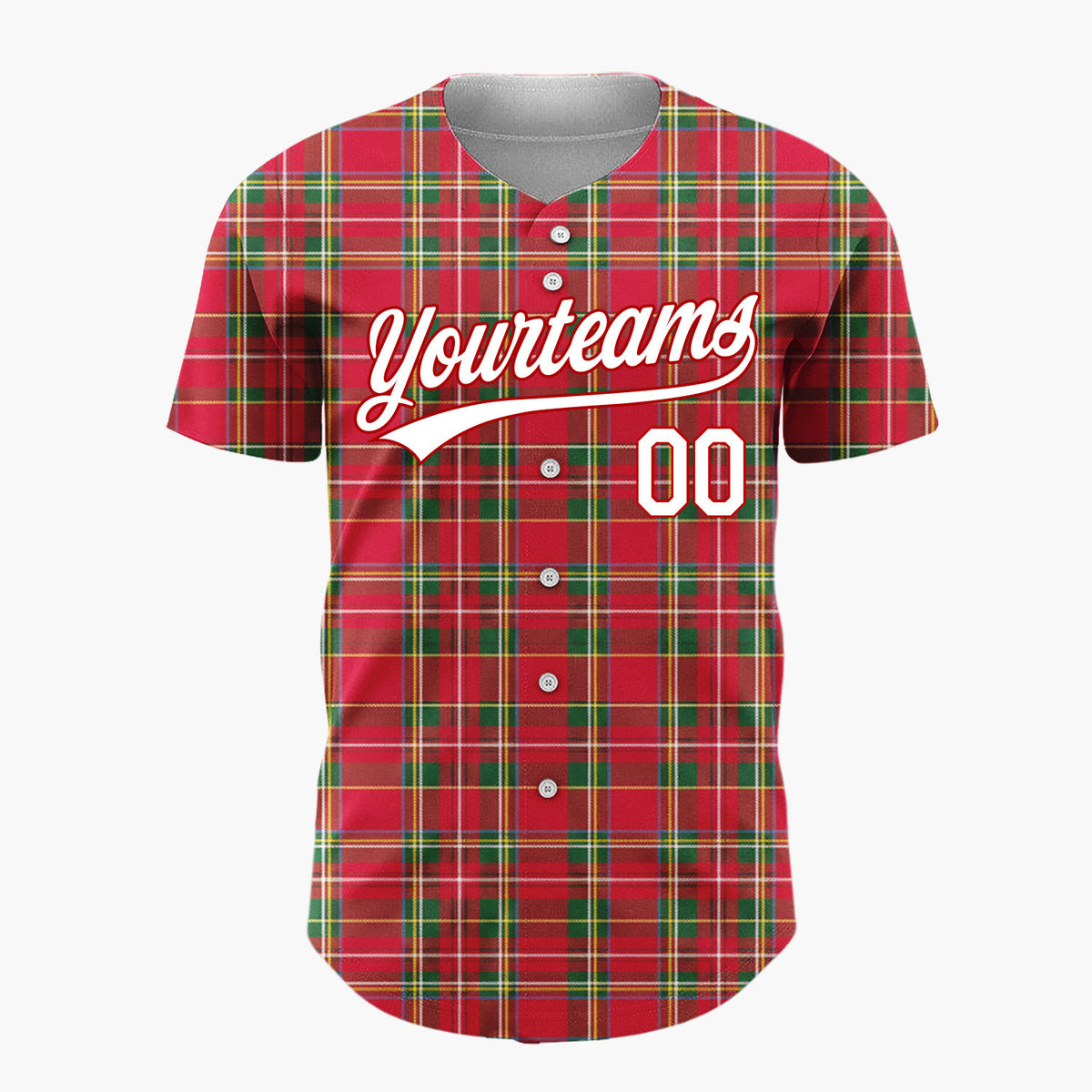 Custom White Red Santa Claus And Reindeers Vintage Christmas Baseball Jersey